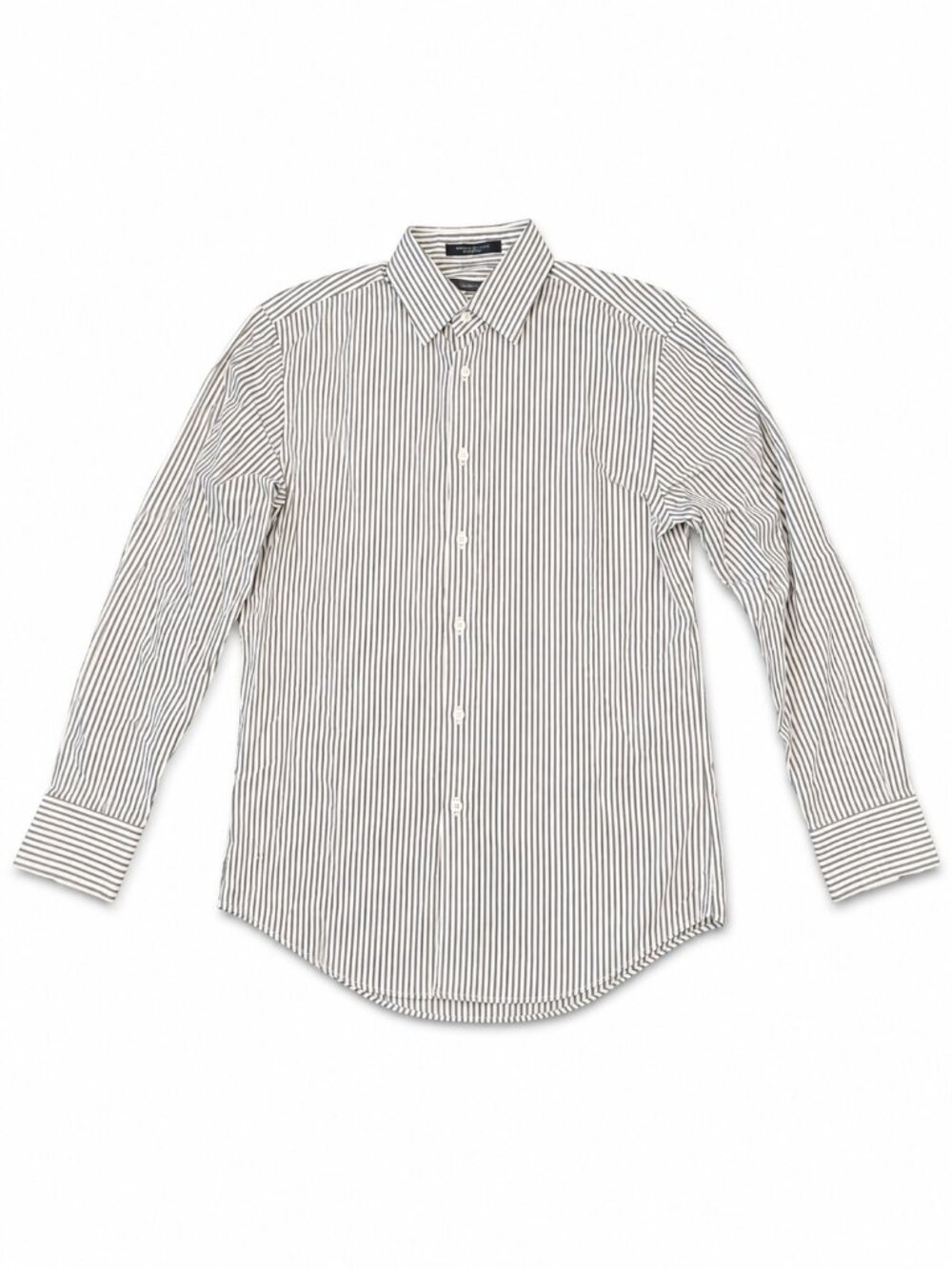 Nordstroms Men's Small Striped Dress Shirt Long Sleeve Button Down 100% Cotton